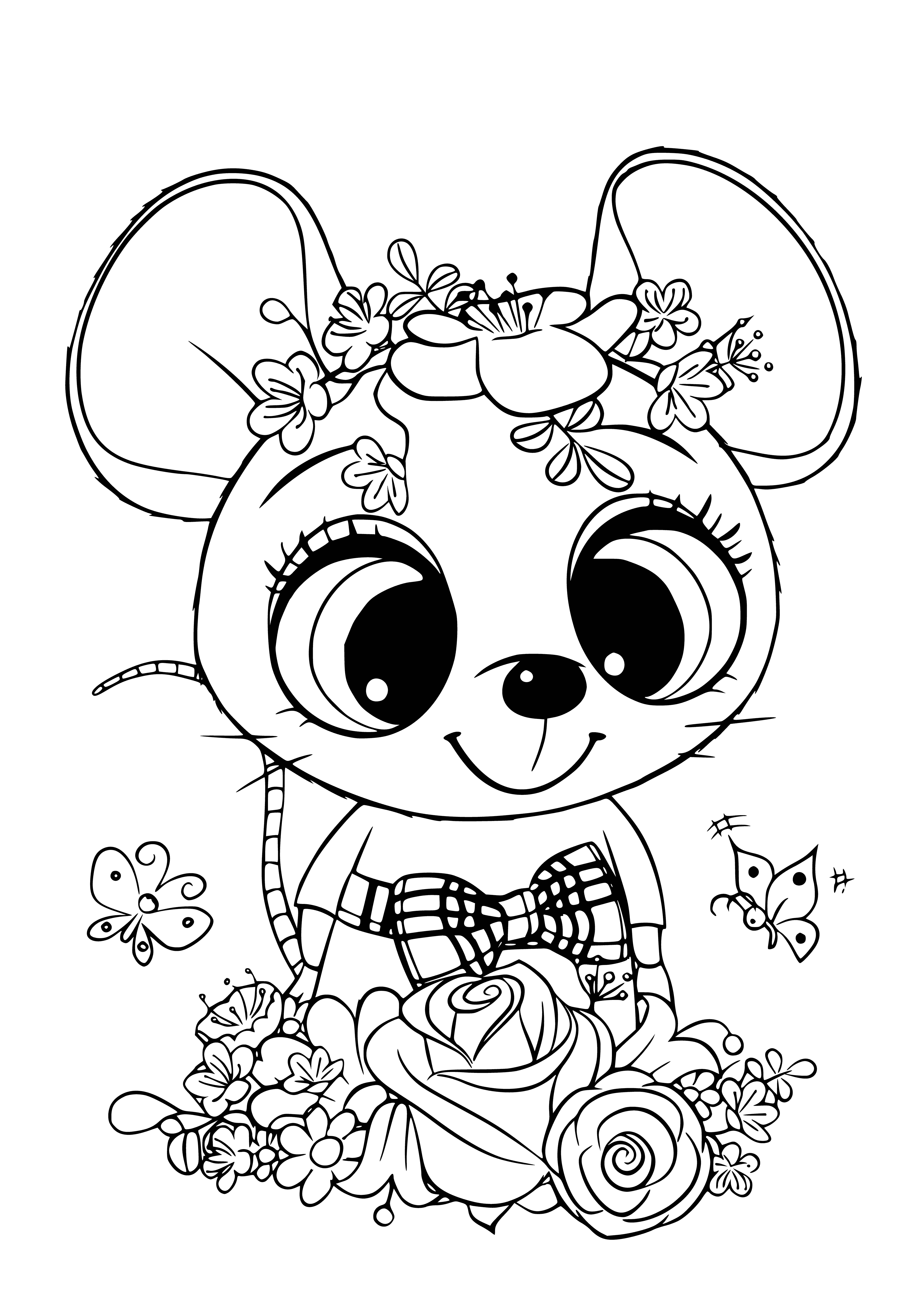 Mouse coloring page