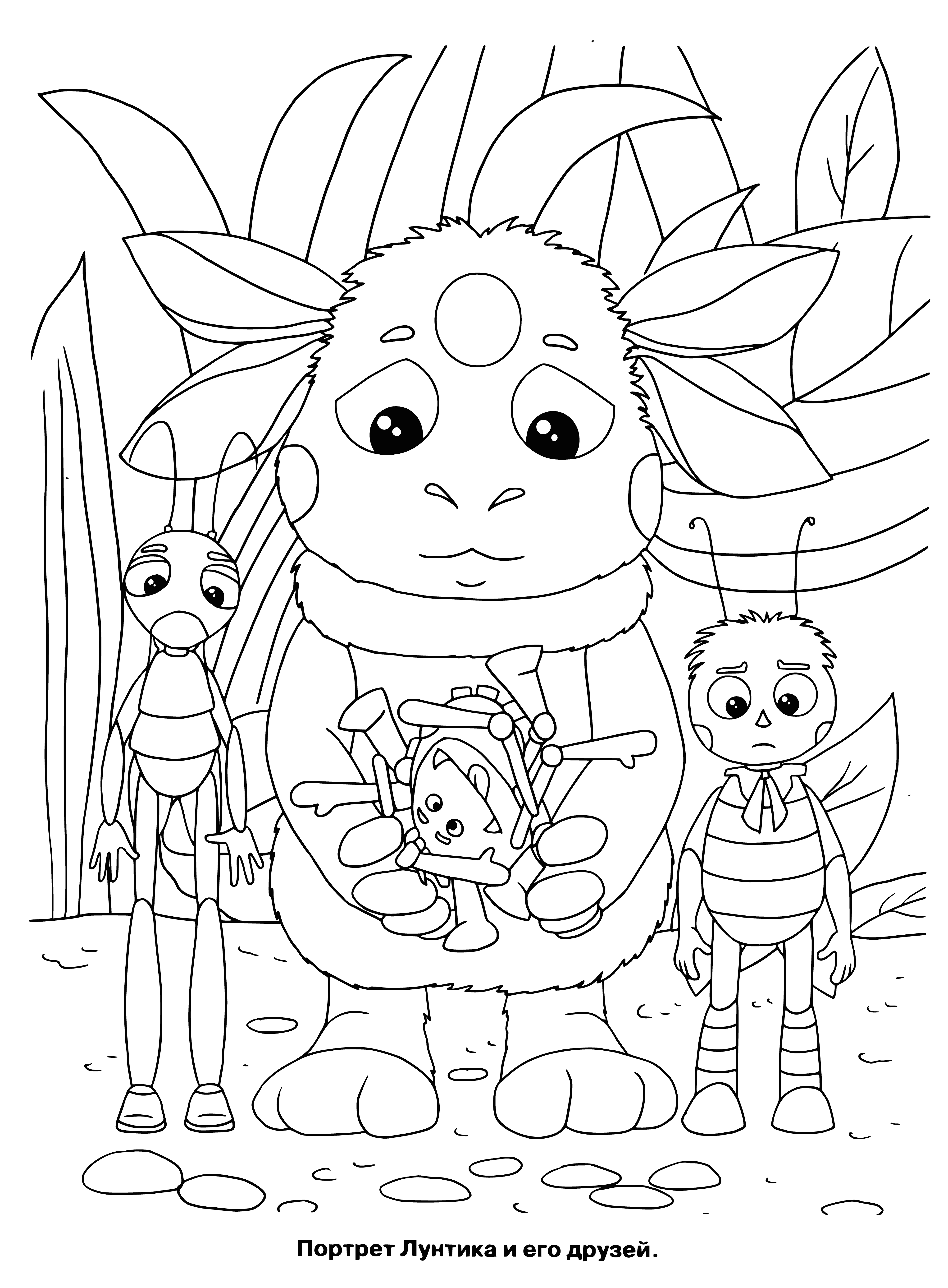 coloring page: A toy and its friends are broken, with many pieces between them. #toystory