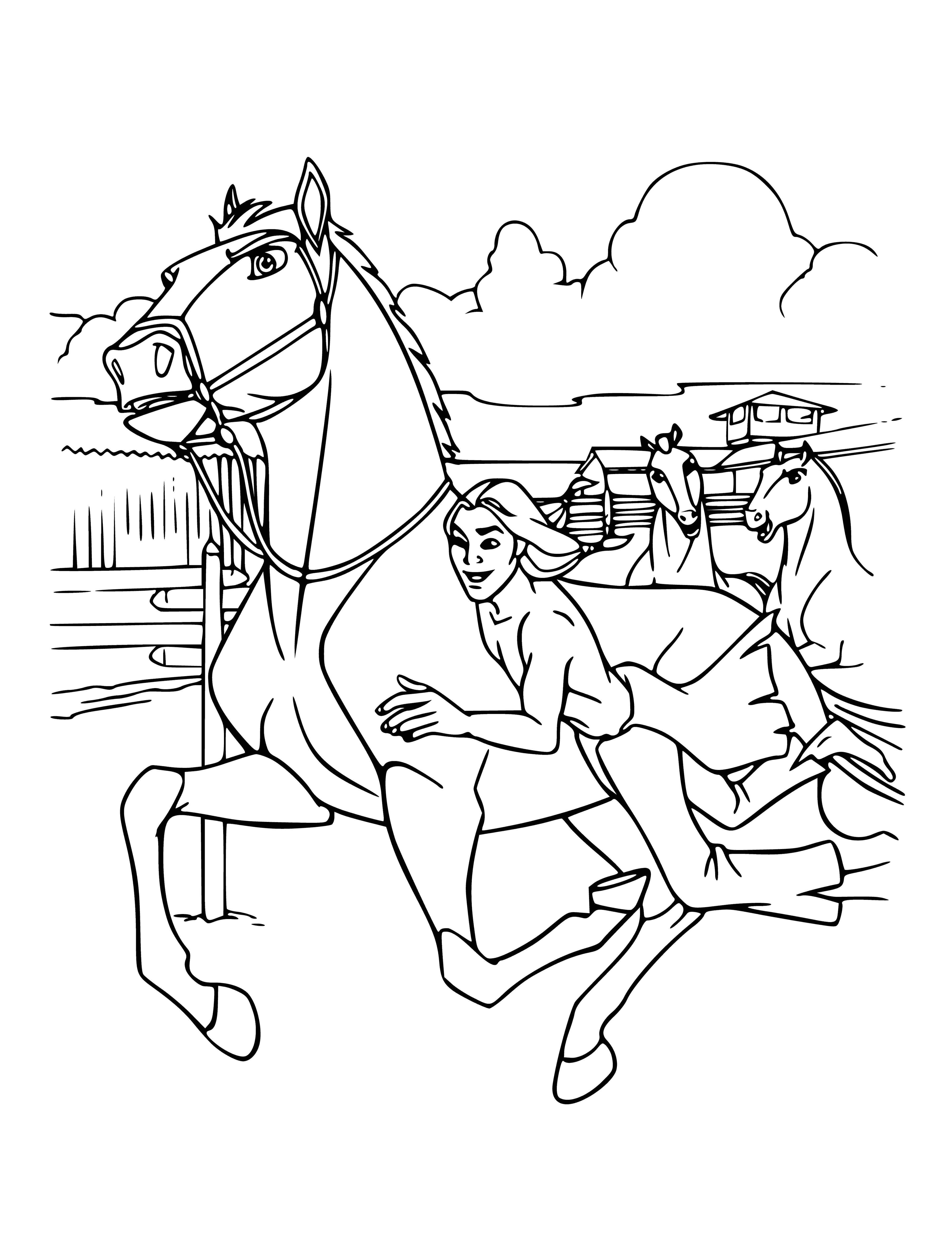 Salvation from captivity coloring page