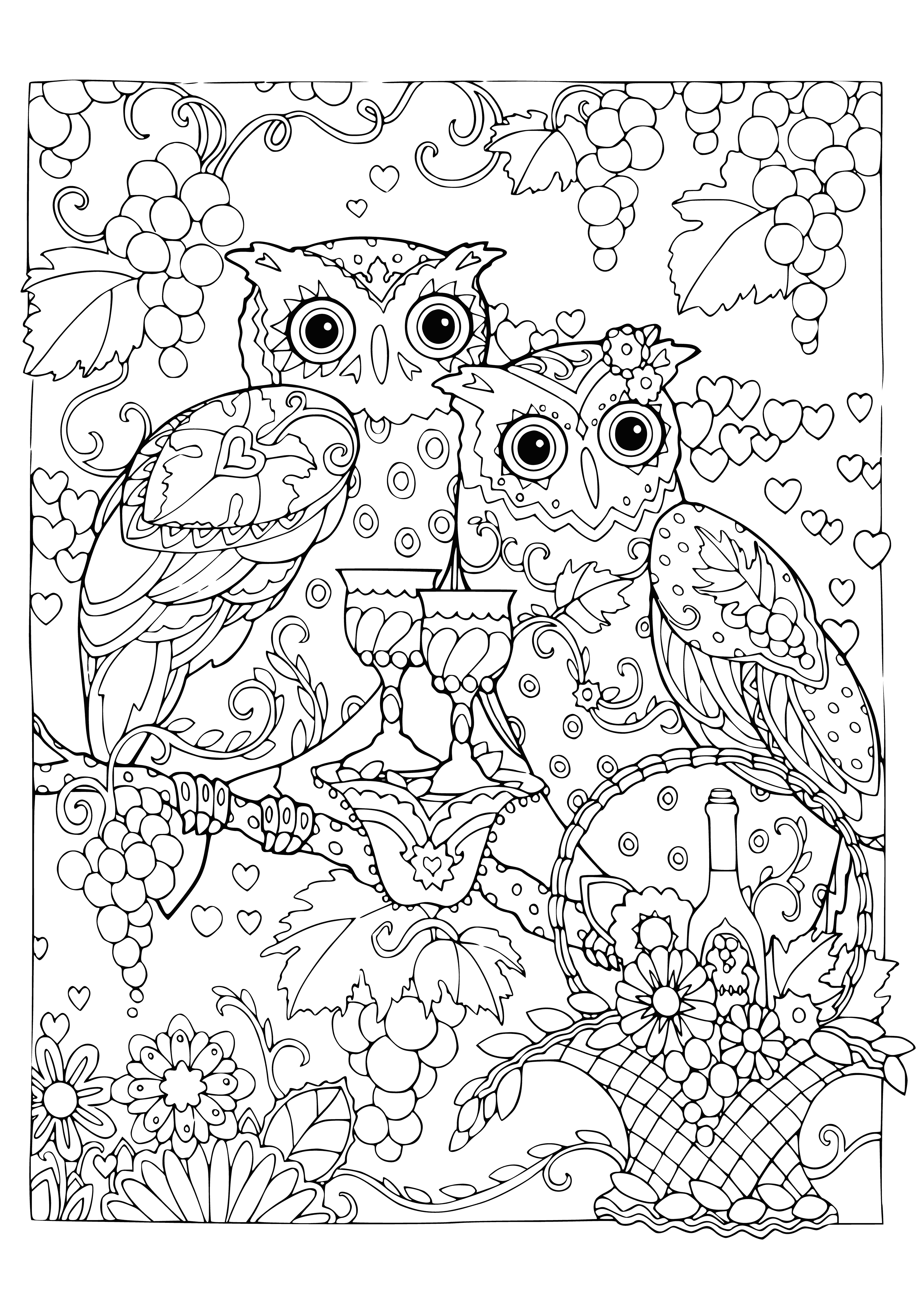 Feast coloring page