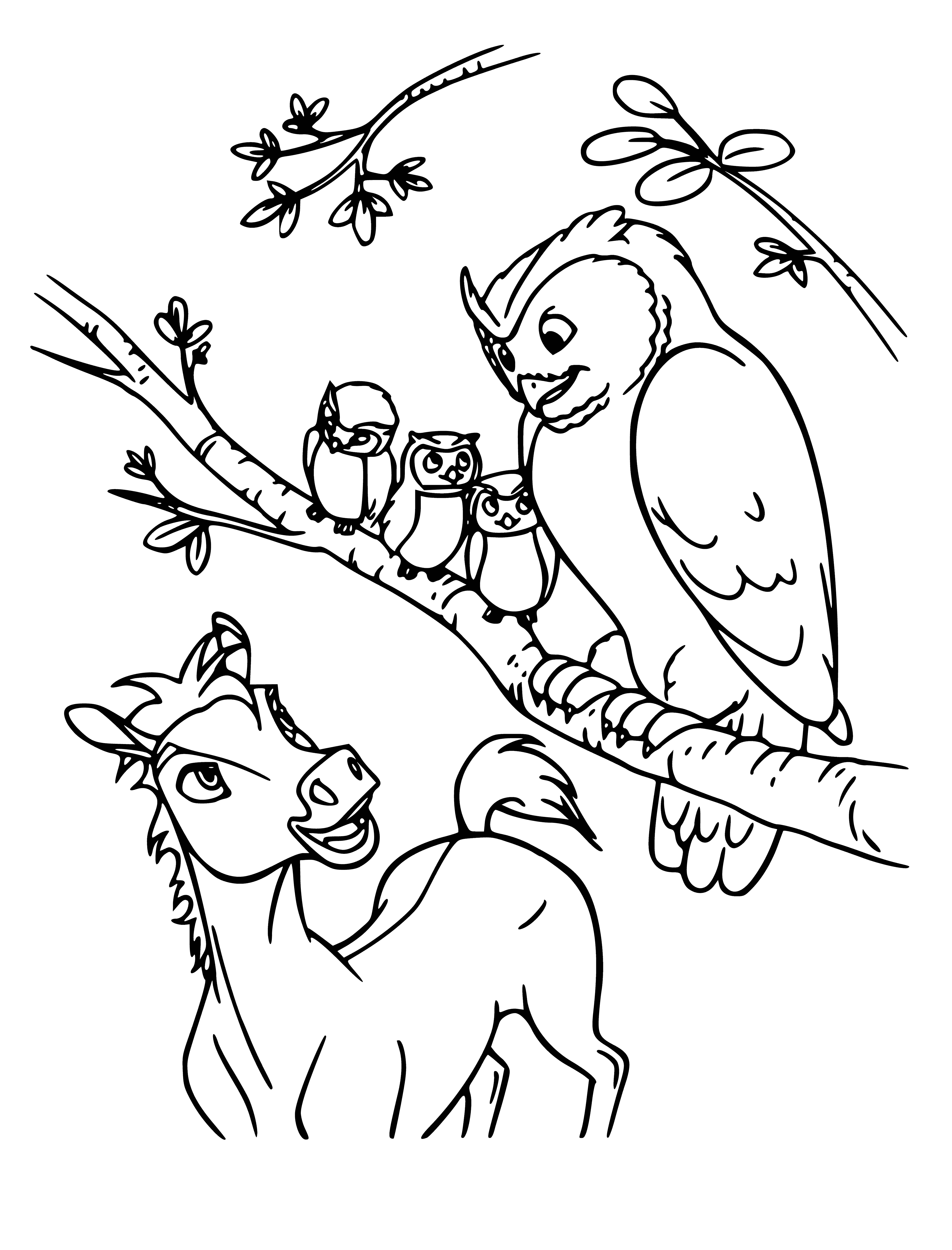 Friends of Spirit coloring page