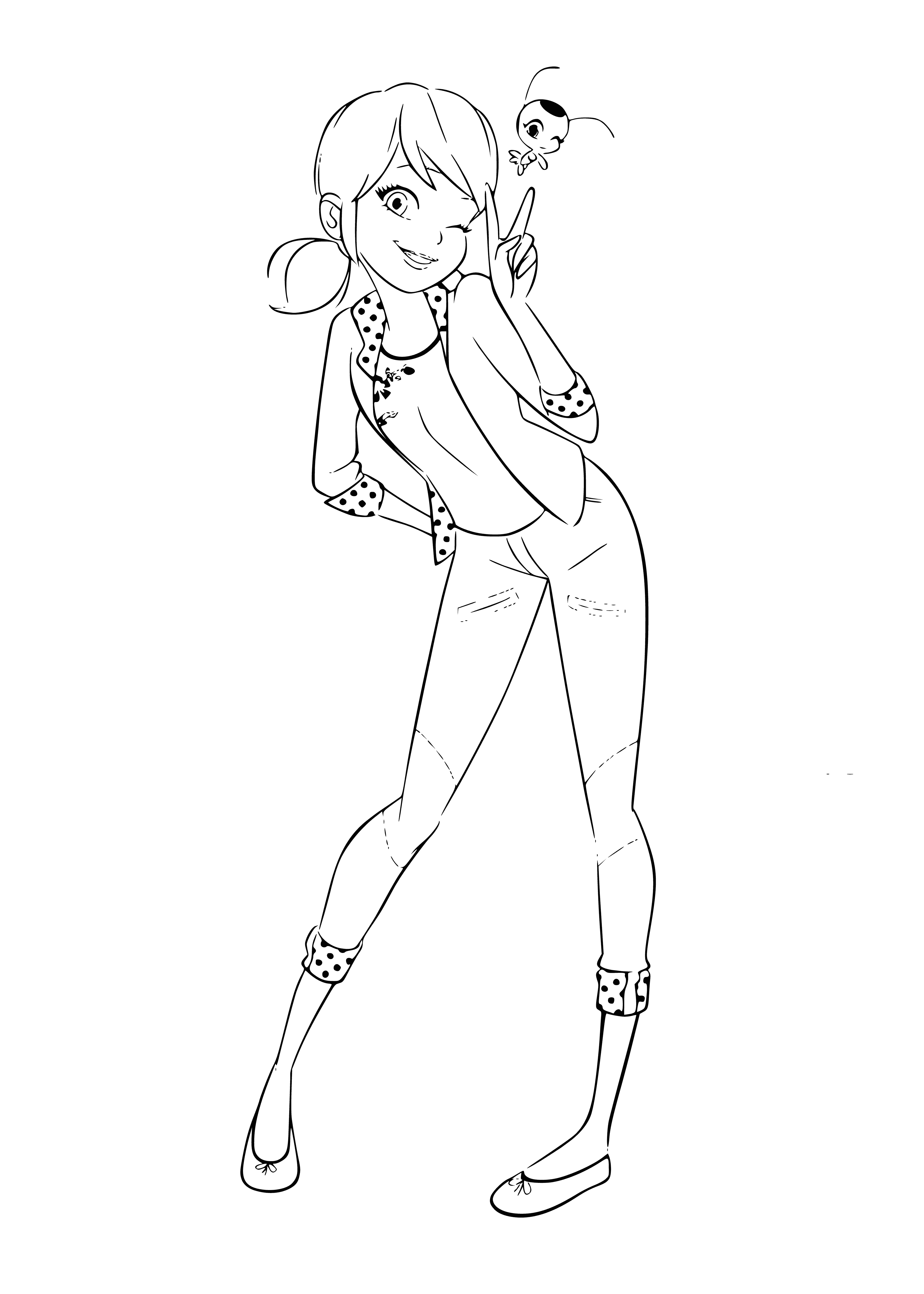 Tikki And Marinette coloring page