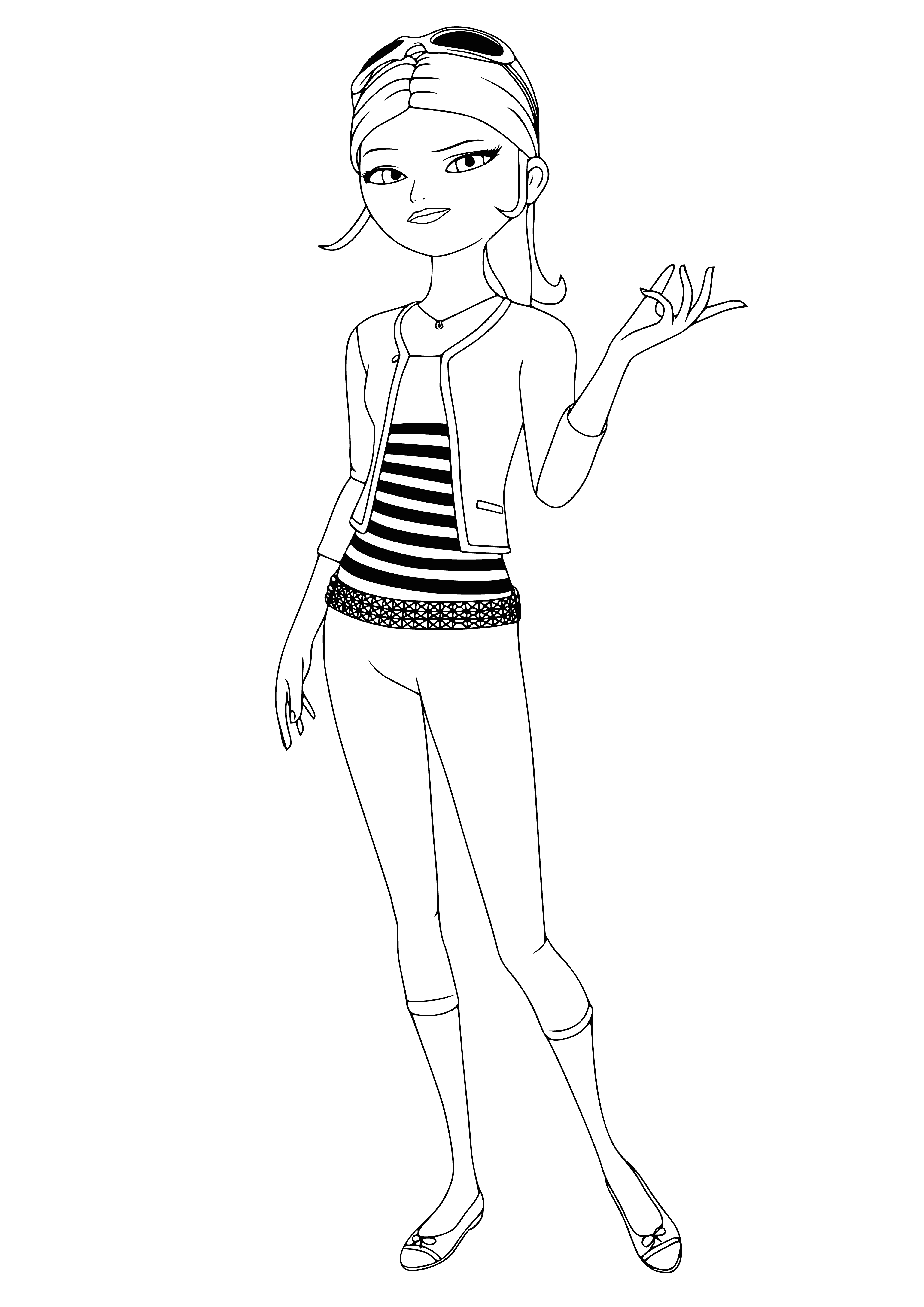 Chloe Bourgeois coloring page