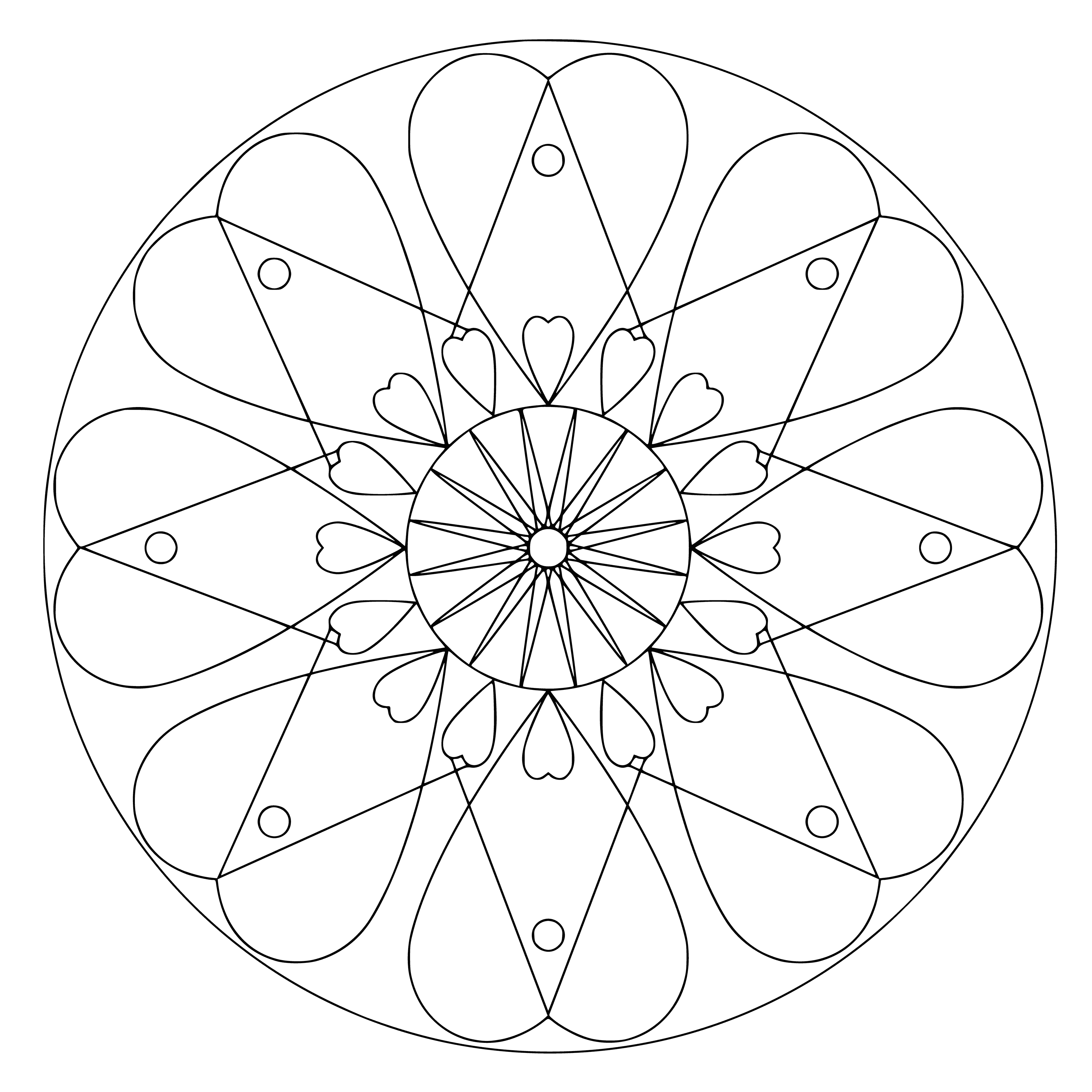 coloring page: Coloring mandalas can be a calming activity, promoting relaxation & aiding meditation; representing the universe & colors associated with different aspects of the self.