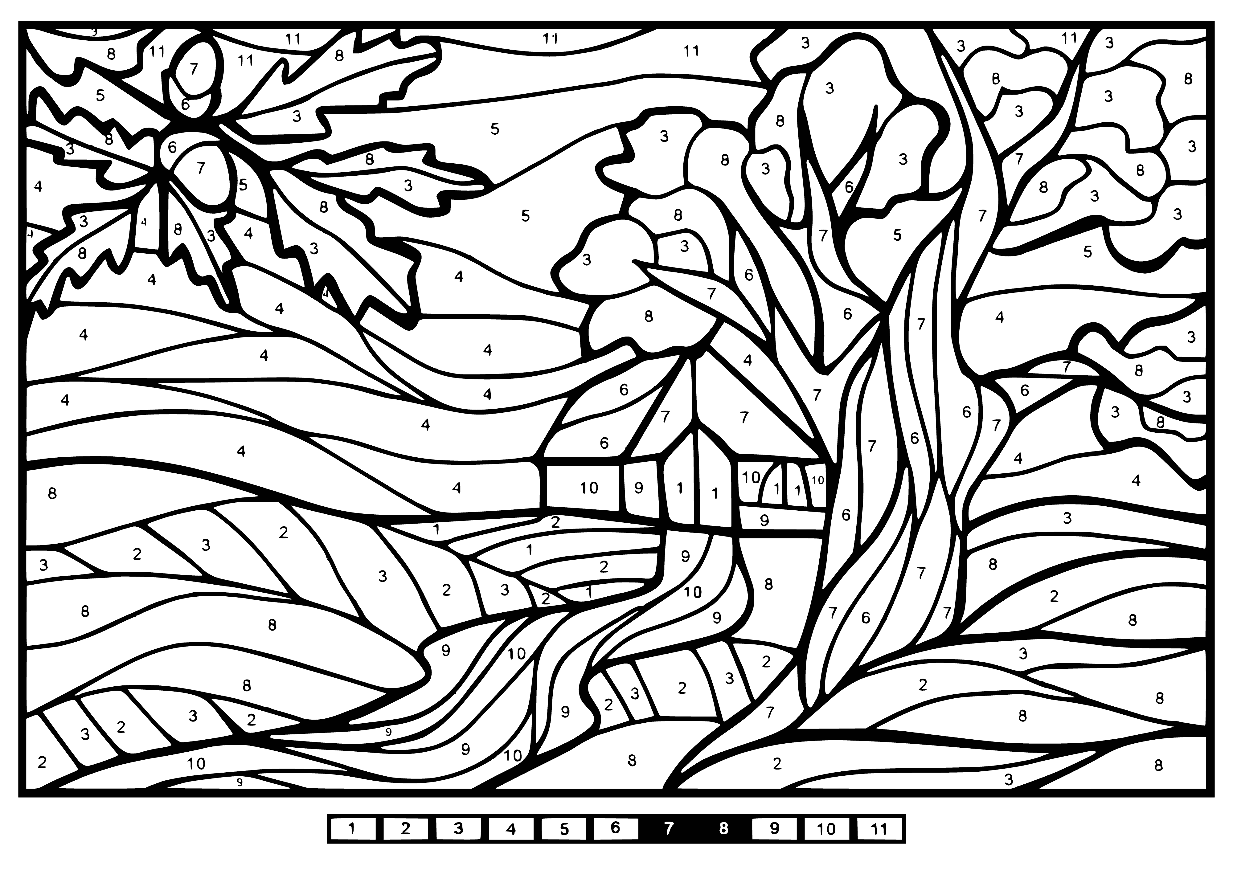 Раскраски для детей по цифрам осенние. Осенние раскраски по номерам. Раскраска по цифрам осень. Раскраска по цифрам. Раскраска деление на 8.