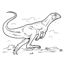 kolorowanka: Kolorowanie Lesotozaura dinozaura