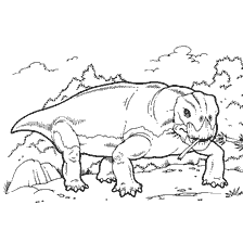 kolorowanka: Kolorowanie listrozaura dinozaura