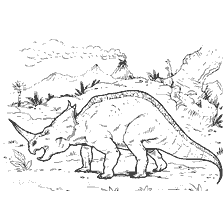 kolorowanka: Kolorowanki Dinozaur Centrosaurus