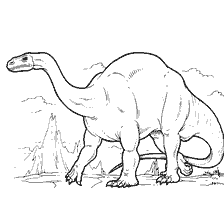 kolorowanka: Kolorowanie plateosaurus dinozaura