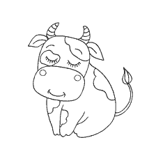 Colorir Bull - símbolo do ano