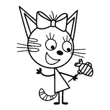 Coloring Three Cats Caramelka