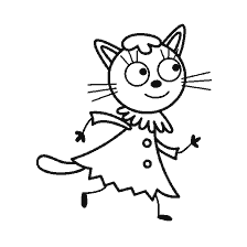 Coloring Sweetheart della serie animata Tre Gatti