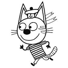 Gatto Corjik in uniforme marinare