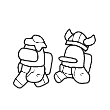 coloring page: Characters of Among As for coloring
