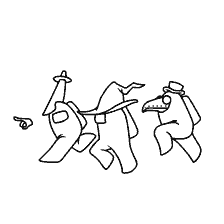 coloring page: Picture for coloring Among As with characters
