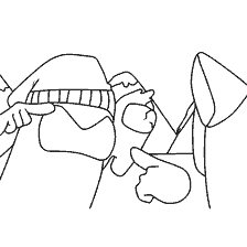 coloring page: Coloring the characters of Among As