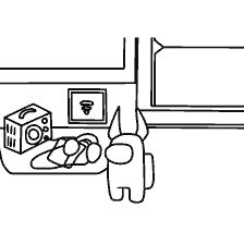coloring page: Picture for coloring Among As with character and objects