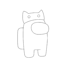 coloring page: Character Among As with Cat Ears