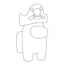 coloring page: Coloring among ace with a pirate