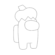 coloring page: Character Coloring from the game Among Us