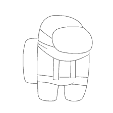 coloring page: Coloring of the game character Among As