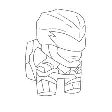 coloring page: Coloring of the character Among As in a stylized image