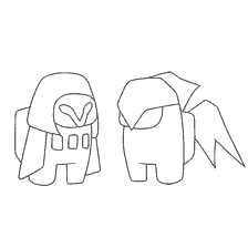 coloring page: Picture for coloring characters Among As