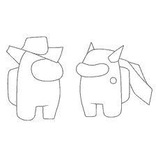coloring page: Characters of Among As in coloring