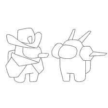 coloring page: Characters Among Us for coloring