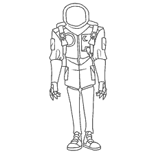 coloring page: Character coloring from the game Among As