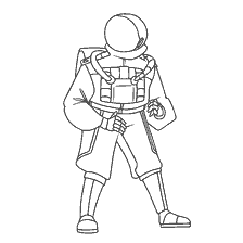 coloring page: Picture for coloring the character from the game Among As