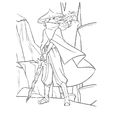 Raya's drawing from Raya and the Last Dragon