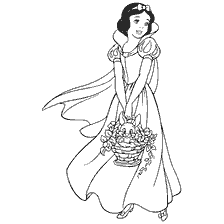 Snow White with a basket