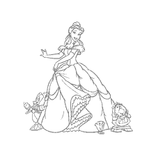 Belle en die bediende van die kasteel