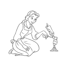 Belle's Dating Scene with Lumiere of Beauty and the Beast