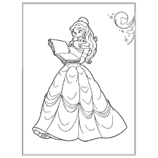 Rakroska Beauty and the Beast: Belle holds the book
