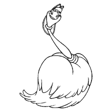 Coloring Maid Fifi from the movie Beauty and the Beast