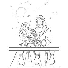 Beauty and the Beast on the Balcony