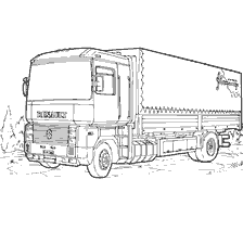 Coloring of the Renault Magnum Truck