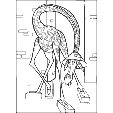 página para colorir: Desenho por Melman - uma girafa de Madagascar para colorir
