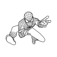 kolorowanka: Kolorowanki Spider-Man w kolorze czarnym i białym