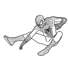 kolorowanka: Kolorowanki Spider-Man w stroju siatki