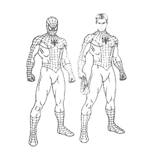 kolorowanka: Kolorowanki Spider- Man i Peter Parker
