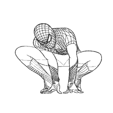 kolorowanka: Kolorowanki Spider-Man w klasycznej pozycji