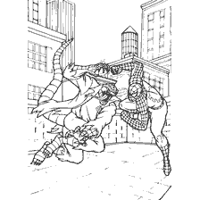 kolorowanka: Kolorowanki Spider-Man i jaszczurka