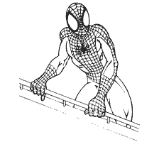 kolorowanka: Spider-Man w kolorowanie