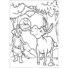 Shrek di colorazione: L'asino e il suo amico