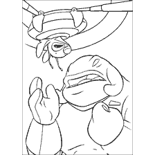 Coloring Gantu and Stitch from the cartoon Lilo and Stitch