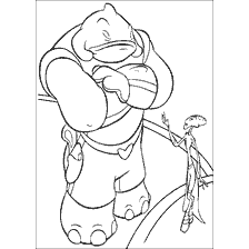 Coloring Lilo and Stitch: Gantu fired