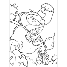 Coloring Jamba and Flickley from Lilo and Stitch